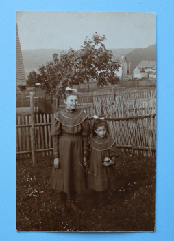 Ansichtskarte Foto AK Gehlberg 1905-1915 Mädchen Häuser Ortsansicht Architektur Thüringen